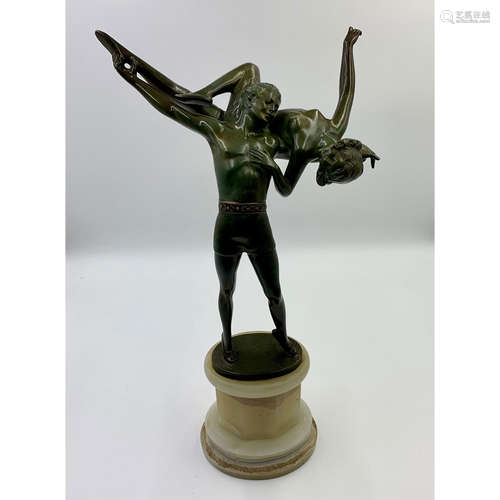 BRONZE SCULPTURE BY BRUNO ZACH (1891-1935)