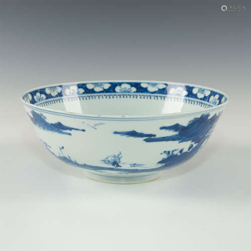 BLUE AND WHITE CHINESE PORCELAIN BOWL