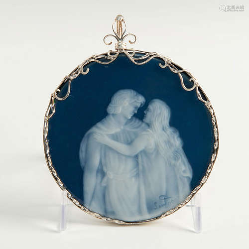 PORCELAIN PATE SUR PATE LIMOGES PLAQUE CAMILLE THARAUD