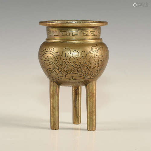 PETITE BRONZE FOOTED CENSER