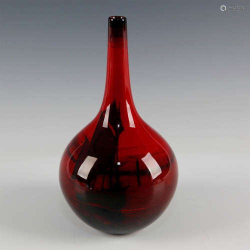 ROYAL DOULTON FLAMBE BOTTLE VASE