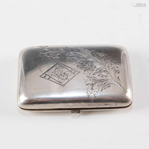 ANTIQUE RUSSIAN HALLMARKED SILVER CIGARETTE CASE