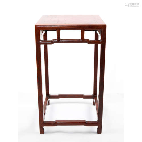 CHINESE WOOD TEA STAND WITH STRETCHERS