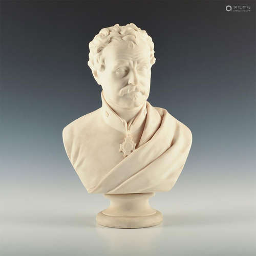 WEDGWOOD PARIAN BUST, COLIN CAMPBELL, 1ST BARON CLYDE