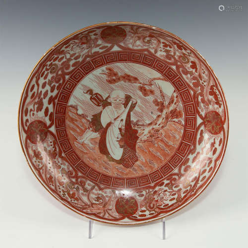 JAPANESE PORCELAIN KUTANI LARGE CHARGER