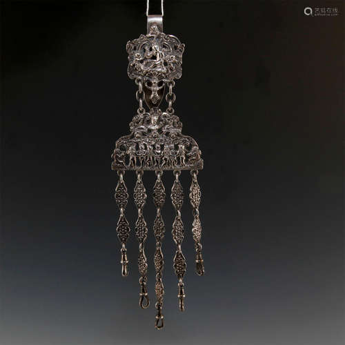 VICTORIAN STERLING SILVER CHATELAINE