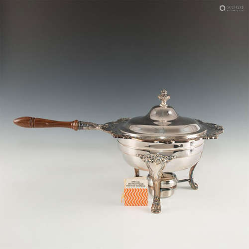 GORHAM SILVER PLATES CHAFING DISH SET COMPLETE