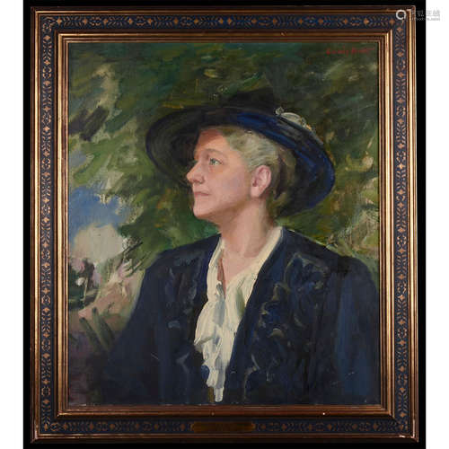 OIL PAINTING BY LOUIS BETTS OF ELIZABETH NORTON