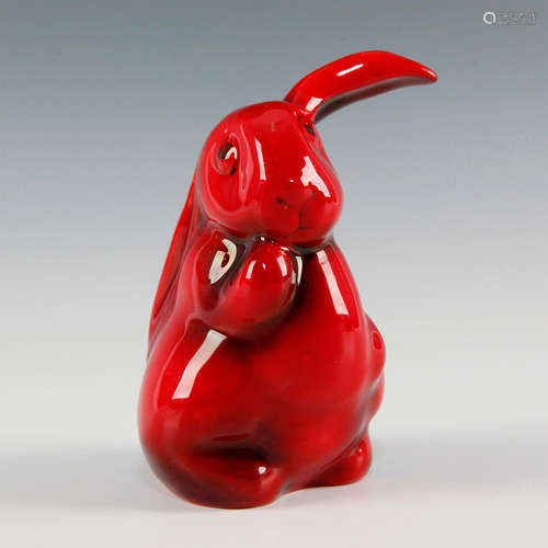 RARE ROYAL DOULTON FLAMBE LOP-EARED RABBIT HN108