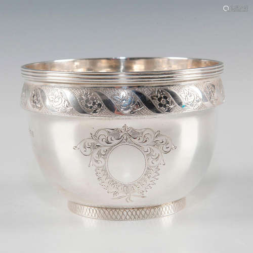 ENGLISH STERLING SUGAR BOWL ROYAL GIFT OF H.M. QUEEN MARY