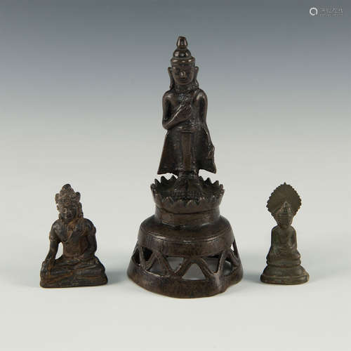 THAI/BURMESE/INDIAN/ TIBET BRONZE BUDDHA LOT