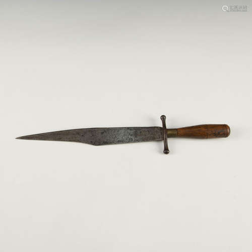 ANTIQUE SPANISH BOWIE KNIFE, ENGRAVED 1816