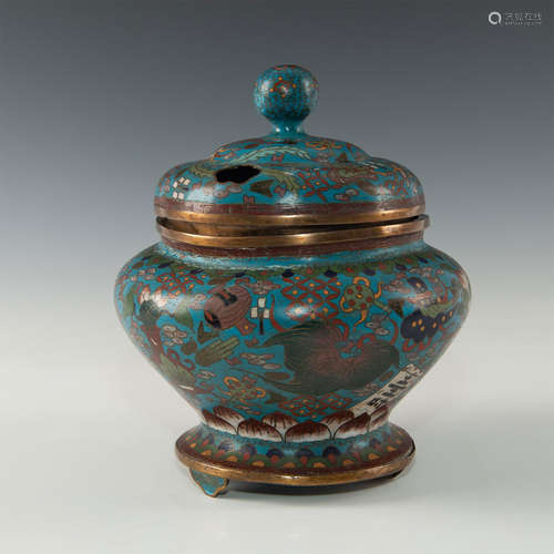 CHINESE CLOISONNE CENSER