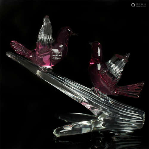 MURANO GLASS BIRD SCULPTURE