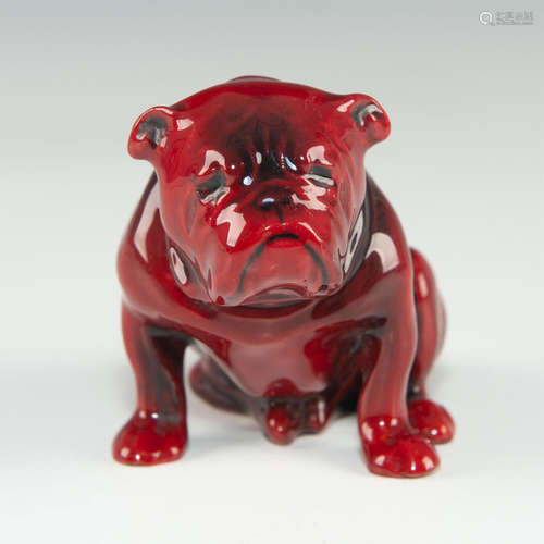 ROYAL DOULTON FLAMBE BULLDOG HN 881 STYLE THREE