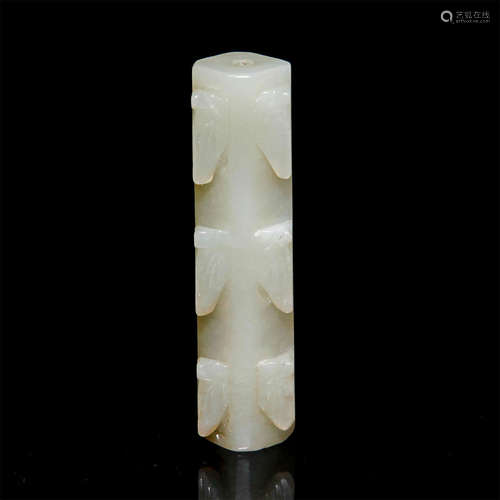 ELONGATED JADE BEAD