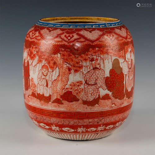 JAPANESE KUTANI PORCELAIN JAR