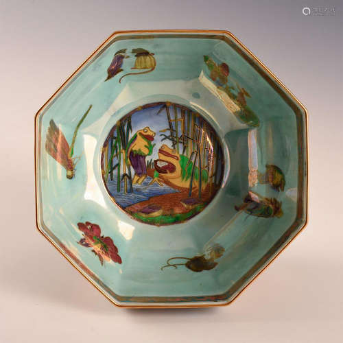 WEDGWOOD FAIRYLAND LUSTRE LARGE OCTAGONAL BOWL