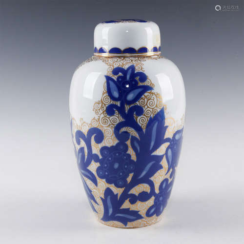 PORCELAIN ROSENTHAL COVERED GINGER JAR BY ROSARY