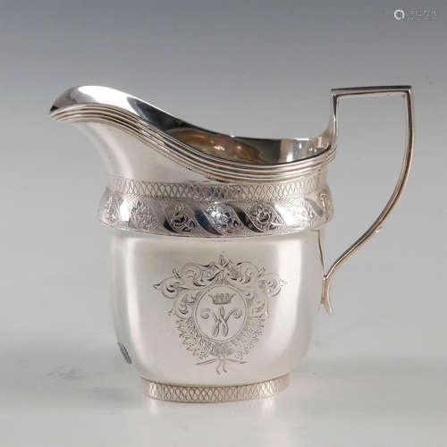 ENGLISH STERLING CREAMER ROYAL GIFT OF H.M. QUEEN MARY