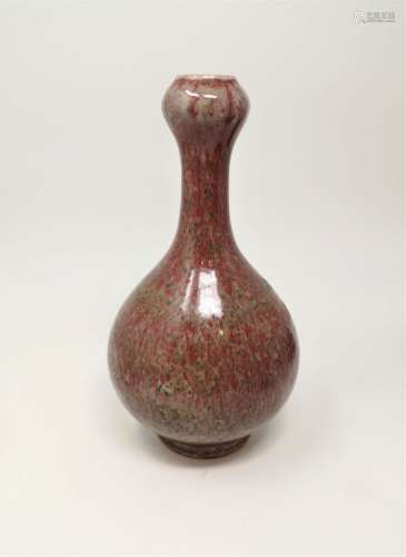 A UNDERGLAZED COPPER RED VASE