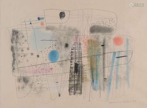 Veronica Pellan? '58. Modern abstract composition.