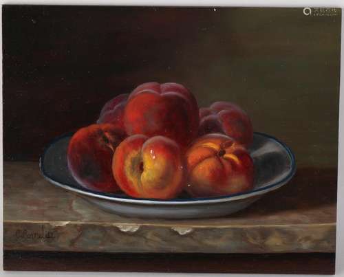 C. Cornelisz. 21st century. Still life with peaches in