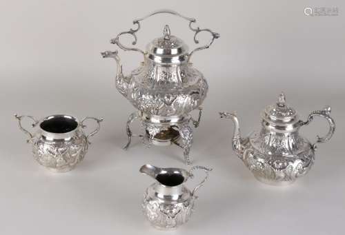 Antique silver service, 800/000, 5 parts, with coffee,