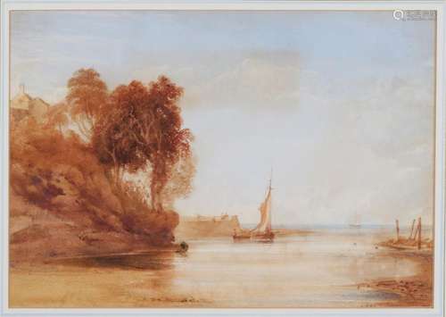 Unclear signed. English School. 19th century. Landscape