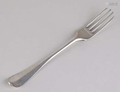 18th Century silver Groninger occasional fork with