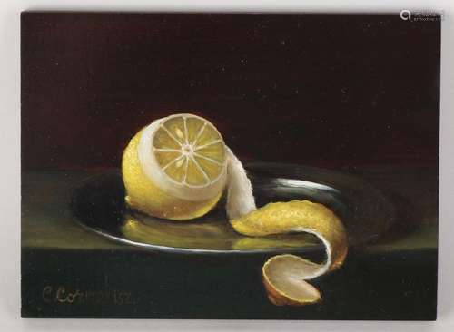 C. Cornelisz. 21st century. Still life with lemon on