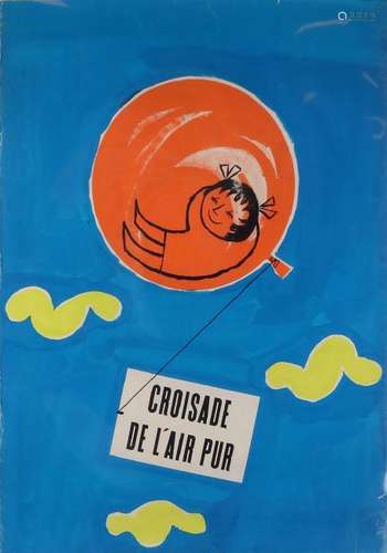 Old french design. Painted for orange juice. 20th