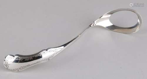 Silver egg spoon, 833/000, with a contoured stem