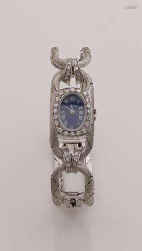 Elegant white gold watch, Longines, 750/000, with