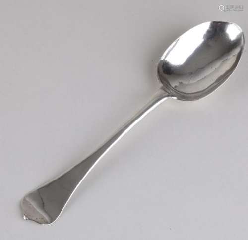 Groningen antique silver wedding spoon. Initials on the