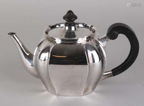 Silver jug, 830/000, square contoured model with