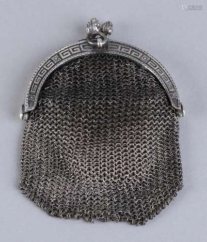 Silver bracket bag, 800/000, with half round bracket