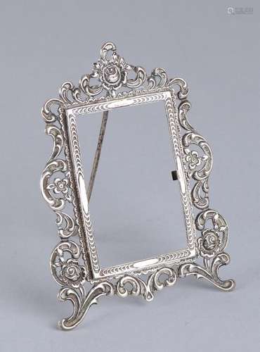 Silver photo frame, 835/000, rectangular contoured