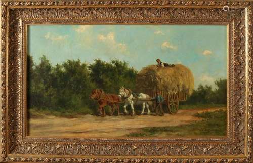 Hermanus Charles Bosman. 1861 - 1921. Horse cart with