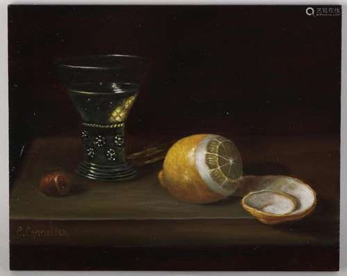 C. Cornelisz. 21st century. Still life with roemer,