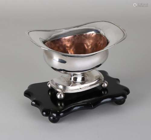 Silver pipe stove, 833/000, rectangular contoured model