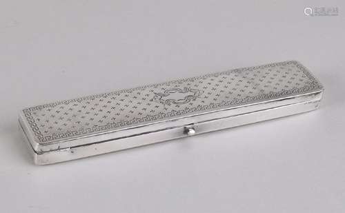 Silver glasses case, 833/000, rectangular model with