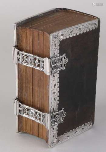 Bible with silver locks and edges, 833/000. Bible with