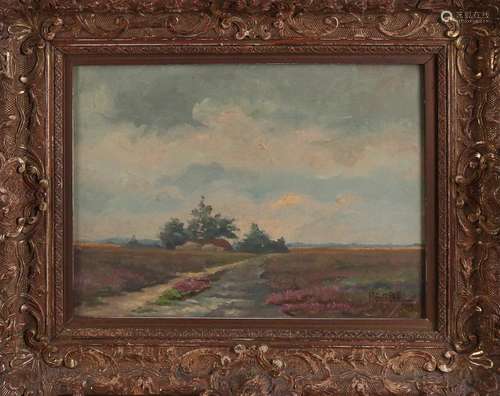 PA Nijgh. 1949. 1876 - 1959. Twente landscape with a