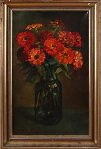 H. Endlich. Pseudonym Jan Knikker. Vase with Flowers.