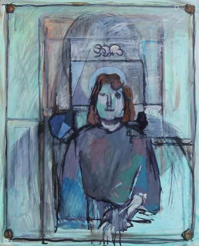 Meinert Volkers, atelier. 1927 - 2000. Female portrait.