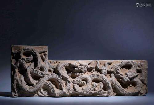 DRAGON PATTERNED CARVING DECORATION
