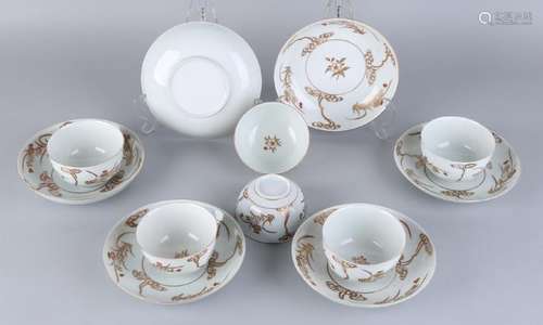 Six 19th century Japanese porcelain cups and saucers