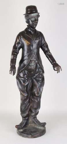 Large bronze Charlie Chaplin statue. 21st century.