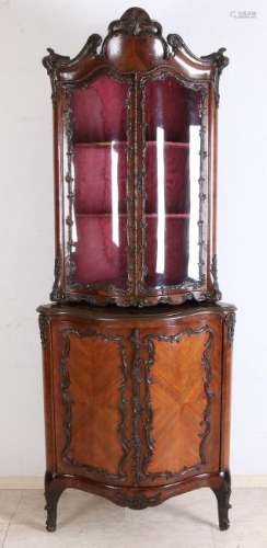 Rare 19th century rosewood two-part Rococo-style